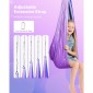 VEVOR Sensory Swing, Αιώρα με Αισθητήρια Διπλής Στρώσης, Κούνια αισθητήρων εσωτερικού & εξωτερικού χώρου με περιστρεφόμενη κρεμάστρα 360°, O-Sling, Χωράει έως 136,07 κιλά, Ρυθμιζόμενη Aerial Yoga, Κούνιες οροφής για παιδιά