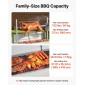 Ψητοπωλείο VEVOR, ψηστιέρα ψησίματος 38 W BBQ εξωτερικού χώρου, Ψητό σούβλας με κάρβουνο με χωρητικότητα 60 κιλών & ύψος 7 επιπέδων, κιτ ψησταριάς ψησίματος από ανοξείδωτο ατσάλι για υπαίθριο κάμπινγκ