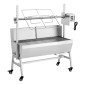 Ψητοπωλείο VEVOR, ψηστιέρα ψησίματος 38 W BBQ εξωτερικού χώρου, Ψητό σούβλας με κάρβουνο με χωρητικότητα 60 κιλών & ύψος 7 επιπέδων, κιτ ψησταριάς ψησίματος από ανοξείδωτο ατσάλι για υπαίθριο κάμπινγκ