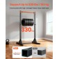 VEVOR Pull Up Bar, Χωρητικότητα 150 kg, φορητό Pullup Bar Station, Pullup Bars Free Standing με δομή H-Frame & Heavy-Duty Steel Tube, 8 Επίπεδα Ρύθμιση ύψους, Gravity Fitness for Arms Back Chest
