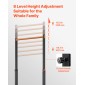 VEVOR Pull Up Bar, Χωρητικότητα 150 kg, φορητό Pullup Bar Station, Pullup Bars Free Standing με δομή H-Frame & Heavy-Duty Steel Tube, 8 Επίπεδα Ρύθμιση ύψους, Gravity Fitness for Arms Back Chest