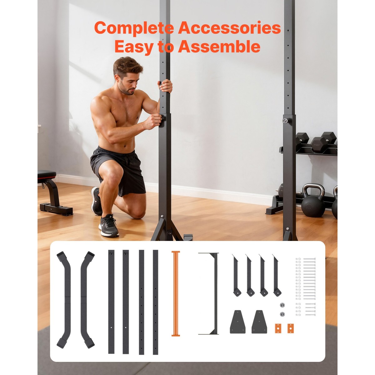 VEVOR Pull Up Bar, Χωρητικότητα 150 kg, φορητό Pullup Bar Station, Pullup Bars Free Standing με δομή H-Frame & Heavy-Duty Steel Tube, 8 Επίπεδα Ρύθμιση ύψους, Gravity Fitness for Arms Back Chest