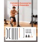 VEVOR Pull Up Bar, Χωρητικότητα 150 kg, φορητό Pullup Bar Station, Pullup Bars Free Standing με δομή H-Frame & Heavy-Duty Steel Tube, 8 Επίπεδα Ρύθμιση ύψους, Gravity Fitness for Arms Back Chest
