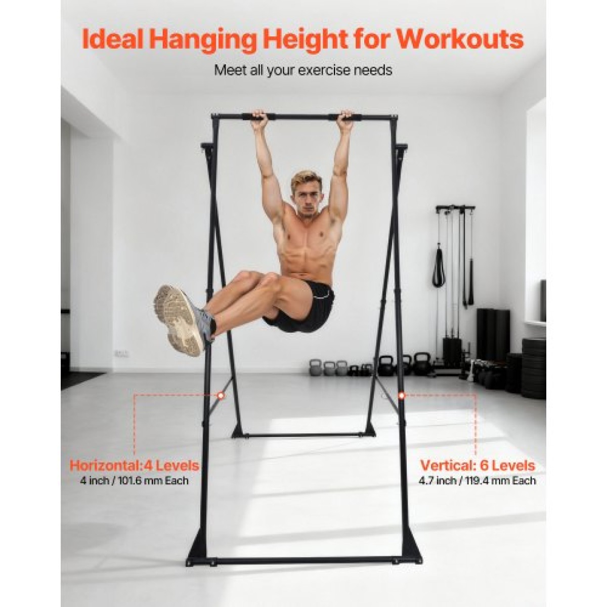 Πλαίσιο VEVOR Yoga Stand, Max 200 kg Load Swing Stand, Triangular Structure Yoga Aerial Rig, Aerial Silk Stand με αφρό EVA, Οριζόντια ρύθμιση 4 επιπέδων & κάθετη ρύθμιση 6 επιπέδων, πολλαπλών λειτουργιών
