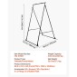 Πλαίσιο VEVOR Yoga Stand, Max 200 kg Load Swing Stand, Triangular Structure Yoga Aerial Rig, Aerial Silk Stand με αφρό EVA, Οριζόντια ρύθμιση 4 επιπέδων & κάθετη ρύθμιση 6 επιπέδων, πολλαπλών λειτουργιών