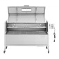Ψητοπωλείο VEVOR, ψηστιέρα ψησίματος 38W BBQ εξωτερικού χώρου, Ψητό σούβλας με κάρβουνο με χωρητικότητα 60 κιλών, ρόδες & ύψος 4 επιπέδων, κιτ ψησίματος ψησίματος από ανοξείδωτο ατσάλι για υπαίθριο κάμπινγκ