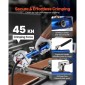VEVOR Hydraulic Hose Crimper, Hydra-Krimp AC Hose Crimper Kit with 7 Dies Snap-on, Integral Manual Hydraulic Soles A/C Crimper Tool for Automobile & Conditioning Repair - with Carry Case