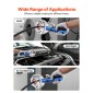 VEVOR Hydraulic Hose Crimper, Hydra-Krimp AC Hose Crimper Kit with 7 Dies Snap-on, Integral Manual Hydraulic Soles A/C Crimper Tool for Automobile & Conditioning Repair - with Carry Case