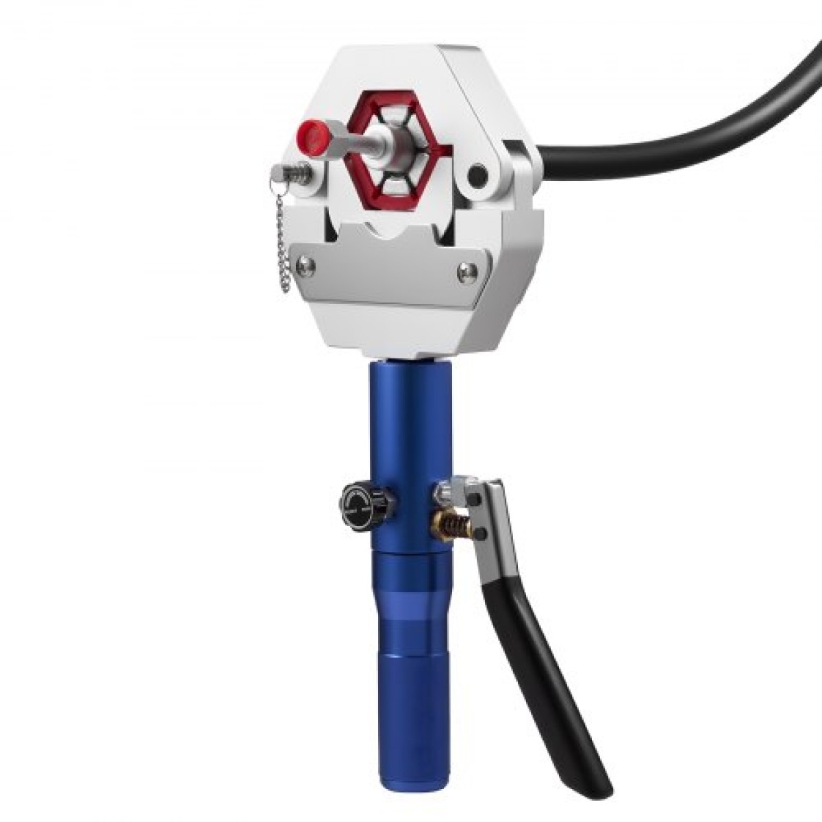 VEVOR Hydraulic Hose Crimper, Hydra-Krimp AC Hose Crimper Kit with 7 Dies Snap-on, Integral Manual Hydraulic Soles A/C Crimper Tool for Automobile & Conditioning Repair - with Carry Case