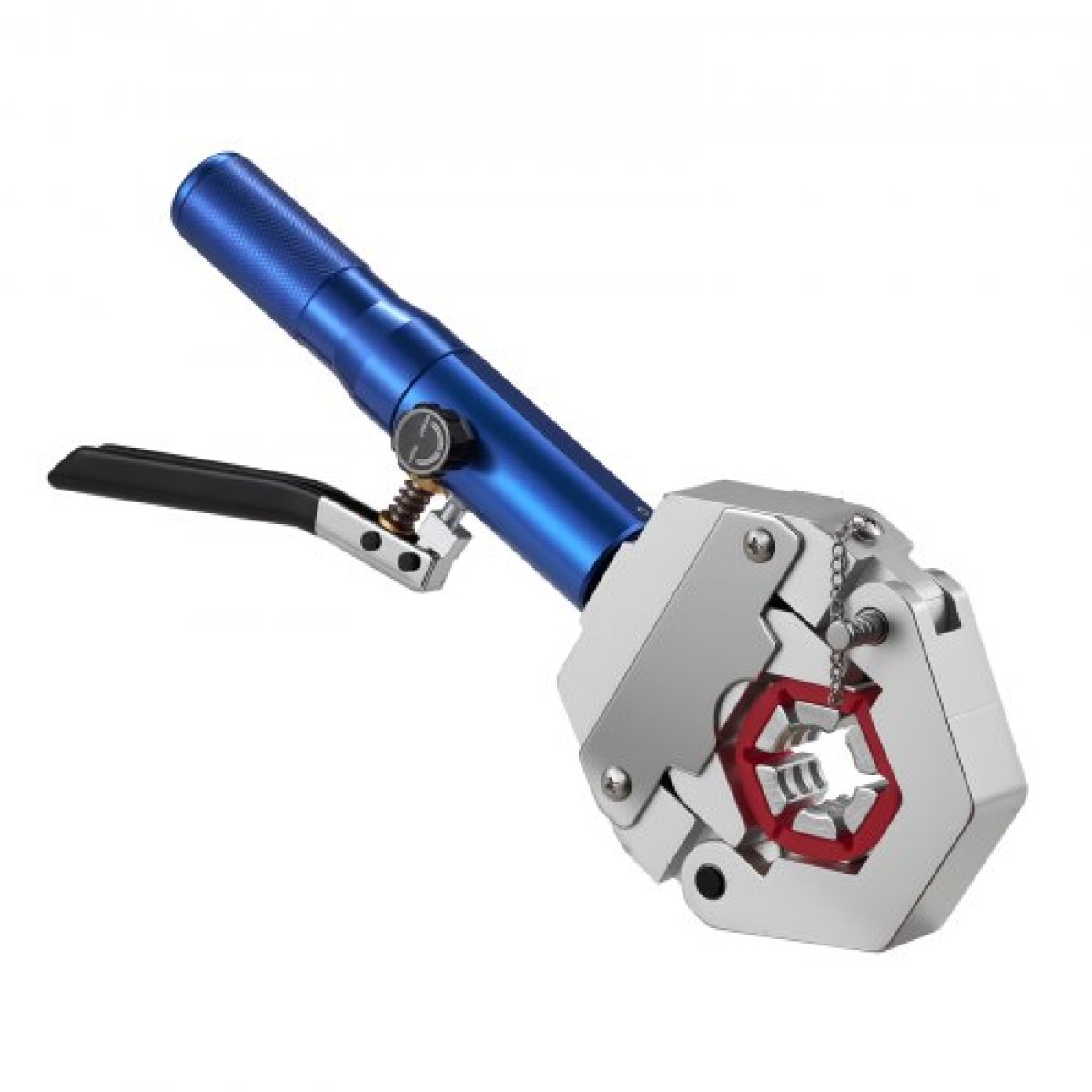 VEVOR Hydraulic Hose Crimper, Hydra-Krimp AC Hose Crimper Kit with 7 Dies Snap-on, Integral Manual Hydraulic Soles A/C Crimper Tool for Automobile & Conditioning Repair - with Carry Case