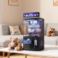 Μηχάνημα VEVOR Claw Crane, Παιχνιδομηχανή Arcade μεσαίου μεγέθους με φως και ήχο, ρυθμιζόμενη δυσκολία, ακριβές παιχνίδι με διανομέα καραμέλας Grabber, για εμπορικούς οικιακούς κινηματογράφους, Μαύρο Μωβ