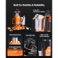 VEVOR Air Hydraulic Bottle Jack, 20 Ton (44092 lbs) Χωρητικότητα, Εύρος ανύψωσης 260-495 mm, Πνευματικό/Χειροκίνητο Συγκολλημένο γρύλο μπουκαλιών βαρέως τύπου με αντλία για SUV, Pickup, Truck, RV, Επισκευή Αυτοκινήτων, Πορτοκαλί
