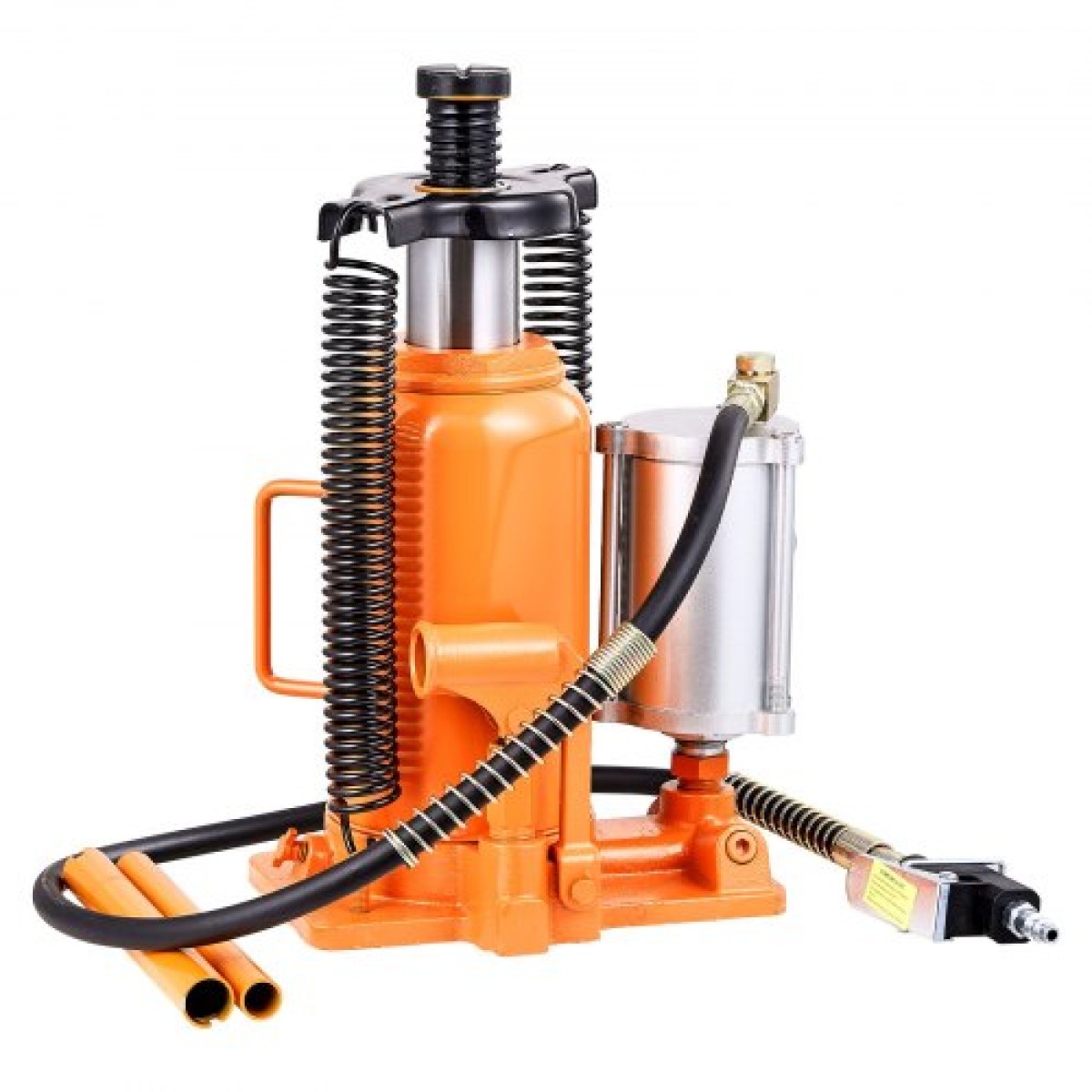 VEVOR Air Hydraulic Bottle Jack, 20 Ton (44092 lbs) Χωρητικότητα, Εύρος ανύψωσης 260-495 mm, Πνευματικό/Χειροκίνητο Συγκολλημένο γρύλο μπουκαλιών βαρέως τύπου με αντλία για SUV, Pickup, Truck, RV, Επισκευή Αυτοκινήτων, Πορτοκαλί