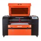 VEVOR 60W CO2 Laser Engraver, 600 x 400 mm, Co2 Laser Engraver Cutter Machine with 4 Way Pass Air Assist, Engraving Machine cut, Compatible with LightBurn CorelDRAW RDWorks, for Wood Acrylic Glass