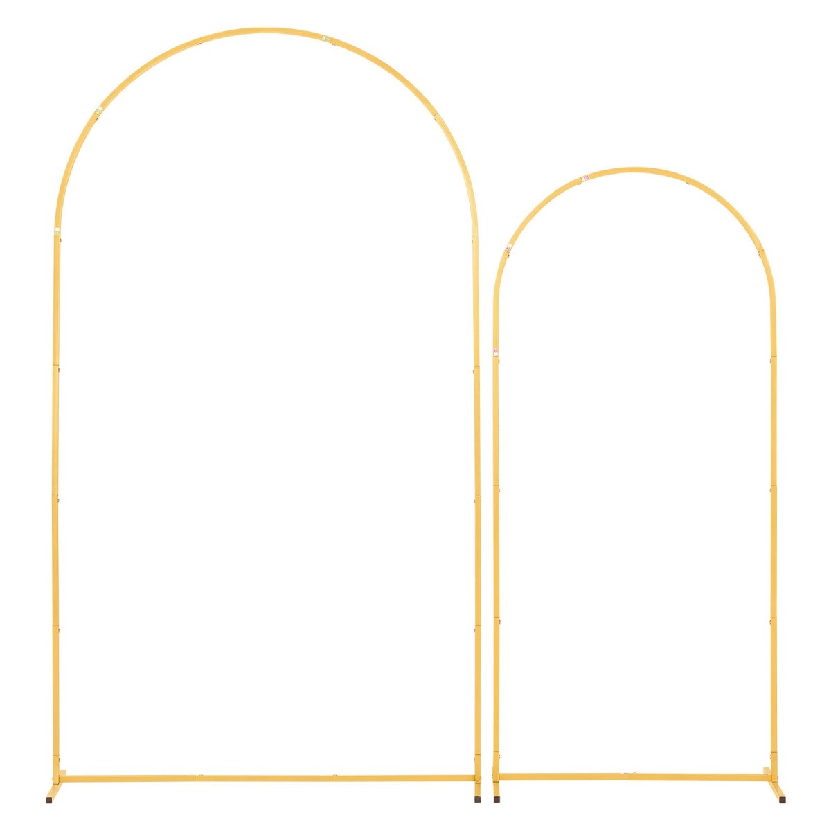 Βάση σκηνικού VEVOR Arch, Σετ 2, 2,2 m και 1,8 m, Σταθερή κατασκευή, Εύκολη συναρμολόγηση, Χρυσή μεταλλική βάση σκηνικού αψίδας για γάμο, πάρτι γενεθλίων, αποφοίτηση, γιορτή και διακόσμηση τελετών