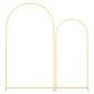 Βάση σκηνικού VEVOR Arch, Σετ 2, 2,2 m και 1,8 m, Σταθερή κατασκευή, Εύκολη συναρμολόγηση, Χρυσή μεταλλική βάση σκηνικού αψίδας για γάμο, πάρτι γενεθλίων, αποφοίτηση, γιορτή και διακόσμηση τελετών