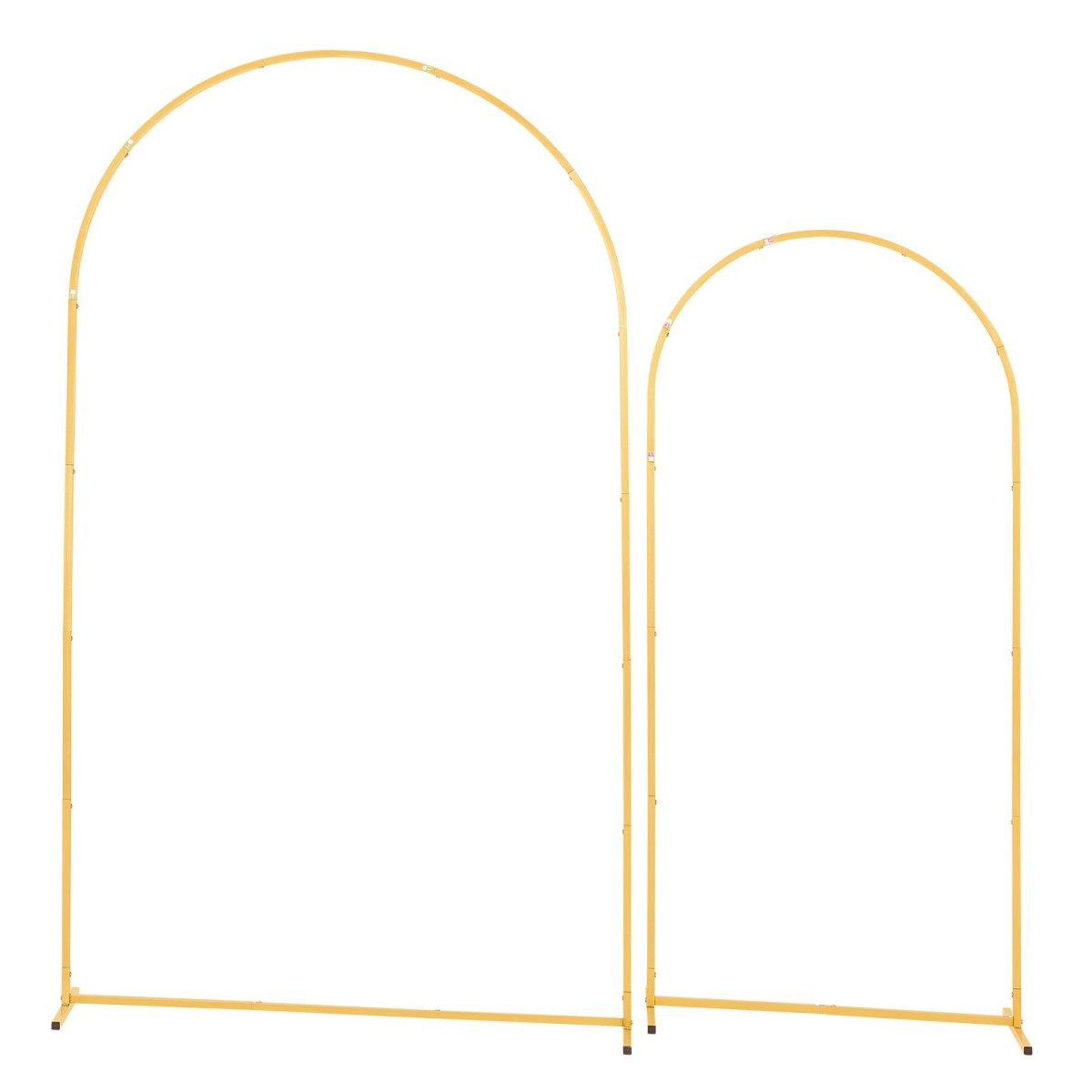 Βάση σκηνικού VEVOR Arch, Σετ 2, 2,2 m και 1,8 m, Σταθερή κατασκευή, Εύκολη συναρμολόγηση, Χρυσή μεταλλική βάση σκηνικού αψίδας για γάμο, πάρτι γενεθλίων, αποφοίτηση, γιορτή και διακόσμηση τελετών