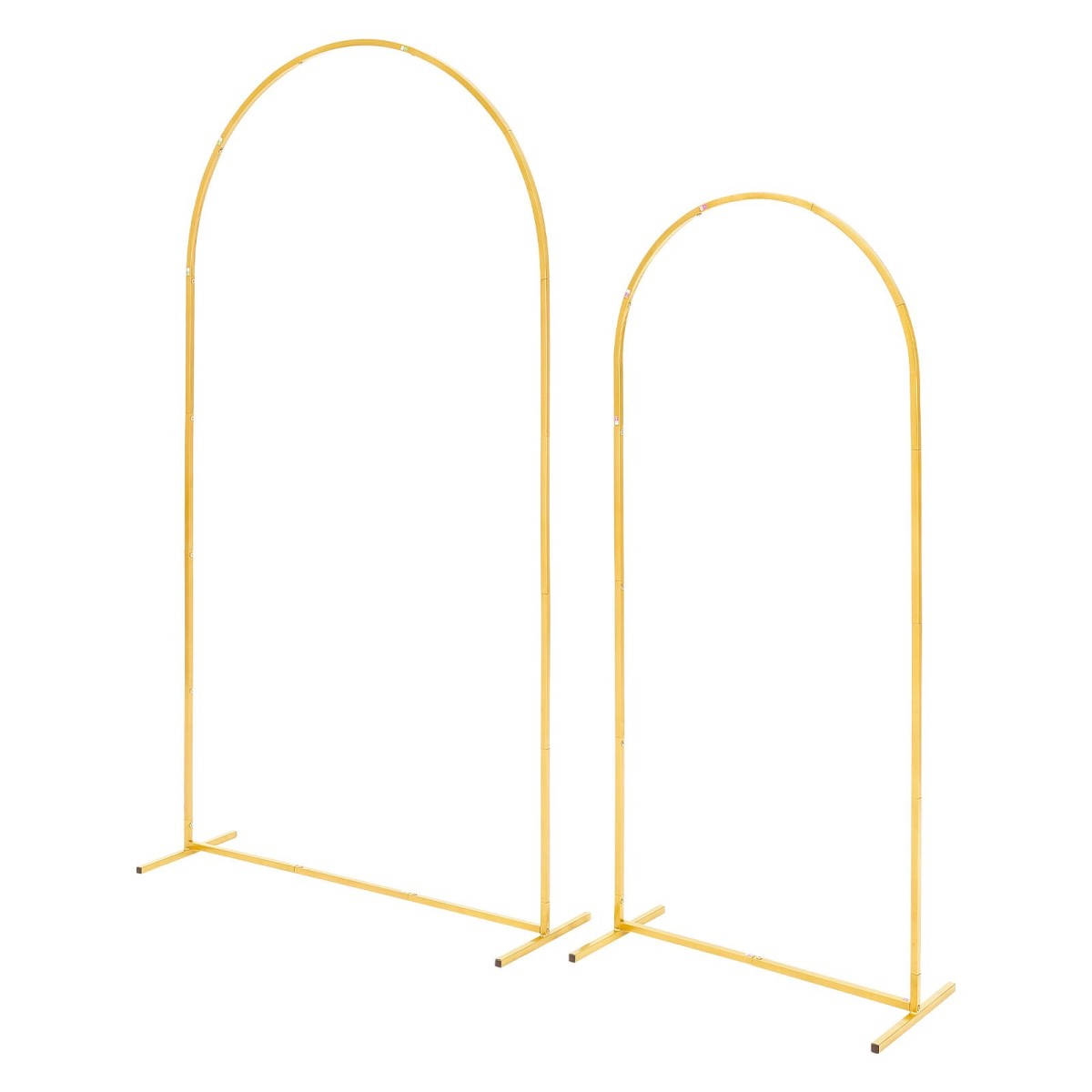 Βάση σκηνικού VEVOR Arch, Σετ 2, 2,2 m και 1,8 m, Σταθερή κατασκευή, Εύκολη συναρμολόγηση, Χρυσή μεταλλική βάση σκηνικού αψίδας για γάμο, πάρτι γενεθλίων, αποφοίτηση, γιορτή και διακόσμηση τελετών