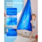 VEVOR Sensory Swing, υφασμάτινη αιώρα διπλής στρώσης, αισθητηριακή κούνια εσωτερικού & εξωτερικού χώρου με περιστρεφόμενη κρεμάστρα 360°, O-Sling, Χωράει έως 136,07 κιλά, Ρυθμιζόμενη Aerial Yoga, Κρεμαστές κούνιες για παιδιά