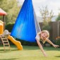 VEVOR Sensory Swing, υφασμάτινη αιώρα διπλής στρώσης, αισθητηριακή κούνια εσωτερικού & εξωτερικού χώρου με περιστρεφόμενη κρεμάστρα 360°, O-Sling, Χωράει έως 136,07 κιλά, Ρυθμιζόμενη Aerial Yoga, Κρεμαστές κούνιες για παιδιά