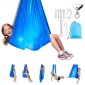 VEVOR Sensory Swing, υφασμάτινη αιώρα διπλής στρώσης, αισθητηριακή κούνια εσωτερικού & εξωτερικού χώρου με περιστρεφόμενη κρεμάστρα 360°, O-Sling, Χωράει έως 136,07 κιλά, Ρυθμιζόμενη Aerial Yoga, Κρεμαστές κούνιες για παιδιά