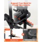 VEVOR Pull Up Bar, 150kg Power Tower Dip Station, Workout Dip Station με σταθερή βάση σε σχήμα H και μαξιλαράκι πλάτης, ρυθμιζόμενο ύψος 12 επιπέδων χωρίς όρθια μπάρα Chin Up για την πλάτη, 4 επίπεδα ρυθμιζόμενο μαξιλαράκι πλάτης