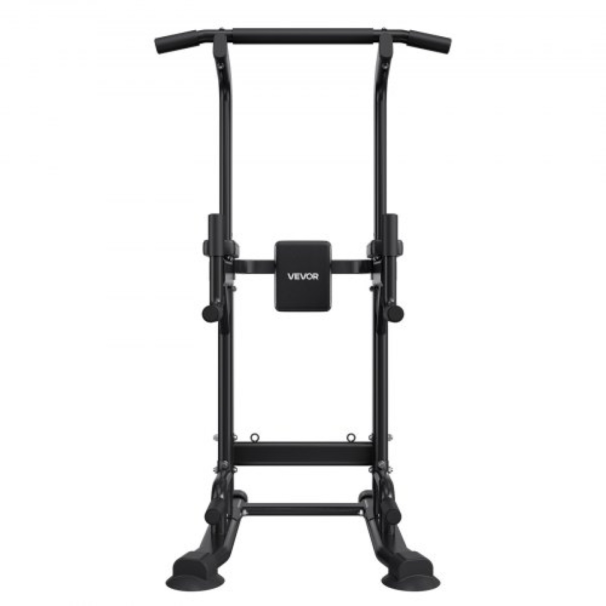 VEVOR Pull Up Bar, 150kg Power Tower Dip Station, Workout Dip Station με σταθερή βάση σε σχήμα H και μαξιλαράκι πλάτης, ρυθμιζόμενο ύψος 12 επιπέδων χωρίς όρθια μπάρα Chin Up για την πλάτη, 4 επίπεδα ρυθμιζόμενο μαξιλαράκι πλάτης