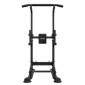 VEVOR Pull Up Bar, 150kg Power Tower Dip Station, Workout Dip Station με σταθερή βάση σε σχήμα H και μαξιλαράκι πλάτης, ρυθμιζόμενο ύψος 12 επιπέδων χωρίς όρθια μπάρα Chin Up για την πλάτη, 4 επίπεδα ρυθμιζόμενο μαξιλαράκι πλάτης