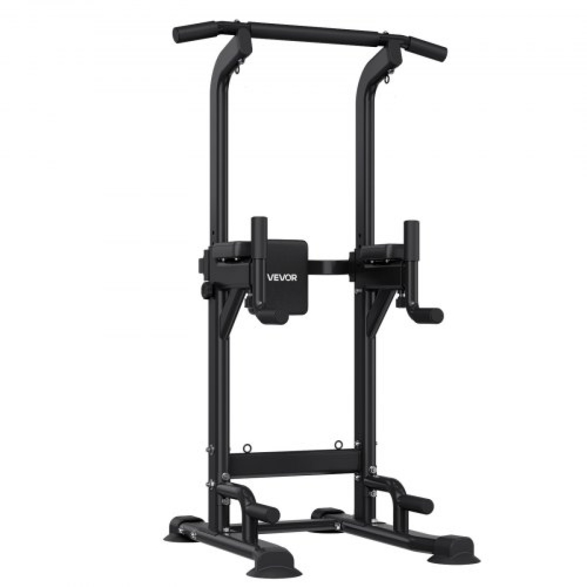 VEVOR Pull Up Bar, 150kg Power Tower Dip Station, Workout Dip Station με σταθερή βάση σε σχήμα H και μαξιλαράκι πλάτης, ρυθμιζόμενο ύψος 12 επιπέδων χωρίς όρθια μπάρα Chin Up για την πλάτη, 4 επίπεδα ρυθμιζόμενο μαξιλαράκι πλάτης