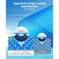 VEVOR Solar Pool Cover, 5,49m Στρογγυλό Pool Bubble Cover, 16 Mil Pools Solar Blanket with Bubble & PE Υλικό, Ημέρα Απορρόφηση Θερμότητας, Νυχτερινή Κατακράτηση Θερμότητας, Ηλιακά Καλύμματα Διατήρησης Θερμότητας, Μπλε