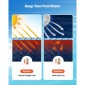 VEVOR Solar Pool Cover, 5,49m Στρογγυλό Pool Bubble Cover, 16 Mil Pools Solar Blanket with Bubble & PE Υλικό, Ημέρα Απορρόφηση Θερμότητας, Νυχτερινή Κατακράτηση Θερμότητας, Ηλιακά Καλύμματα Διατήρησης Θερμότητας, Μπλε