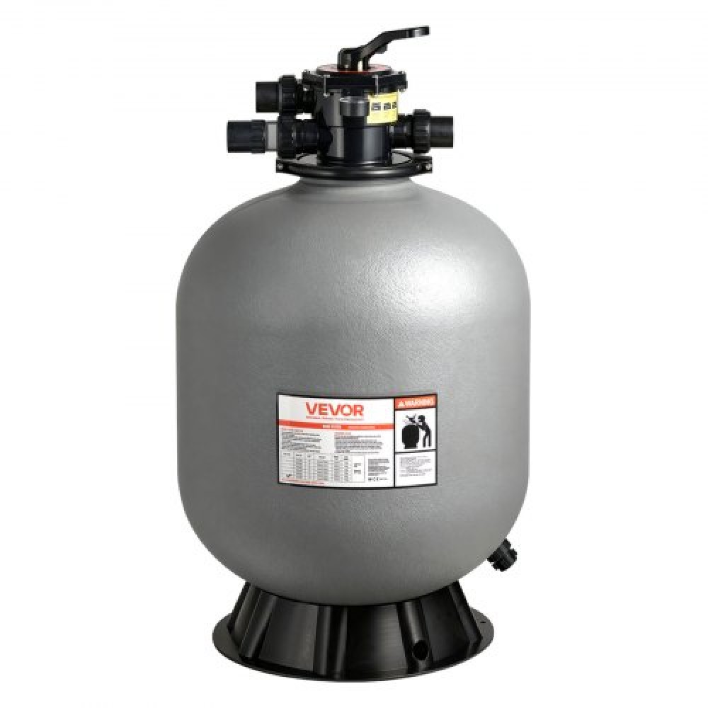 Φίλτρο άμμου VEVOR, 609,6 mm, 246,1 LPM Above Inground Pool Sand Filter System, με βαλβίδα πολλαπλών θυρών 7 κατευθύνσεων, Backwash, Rinse, Reciculate, Waste, Winter, Closet Mode, for Above In Pool Pool