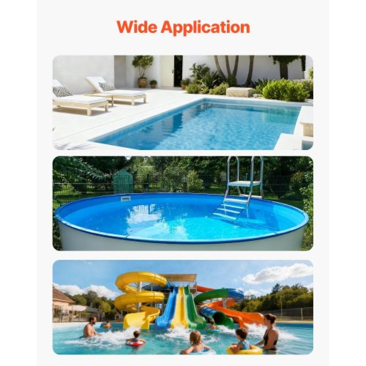 Φίλτρο άμμου VEVOR, 609,6 mm, 246,1 LPM Above Inground Pool Sand Filter System, με βαλβίδα πολλαπλών θυρών 7 κατευθύνσεων, Backwash, Rinse, Reciculate, Waste, Winter, Closet Mode, for Above In Pool Pool