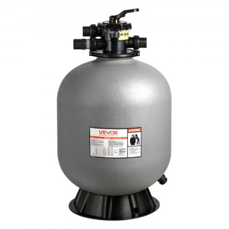 Φίλτρο άμμου VEVOR, 609,6 mm, 246,1 LPM Above Inground Pool Sand Filter System, με βαλβίδα πολλαπλών θυρών 7 κατευθύνσεων, Backwash, Rinse, Reciculate, Waste, Winter, Closet Mode, for Above In Pool Pool