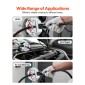 VEVOR Hydraulic Hose Crimper, Hydra-Krimp AC Hose Crimper Kit with 7 Dies Snap-On & θήκη μεταφοράς, Υδραυλικοί σωλήνες A/C Εργαλείο σύσφιξης για αυτοκίνητα και επισκευή κλιματιστικών (διαχωρισμός με χειροκίνητη αντλία)