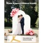 Βάση σκηνικού VEVOR Arch, Σετ 2, 2,2 m και 1,8 m, Σταθερή Κατασκευή, Εύκολη Συναρμολόγηση, Χρυσό Μεταλλικό Στάντ σκηνικού με καμάρα με κάλυμμα για γάμους, πάρτι γενεθλίων, διακόσμηση εορτασμών και τελετών