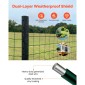 VEVOR Farm Fence, 1 x 20 m, 4 x 4 in Mesh Περίφραξη από γαλβανισμένο ατσάλινο σύρμα 2,1 mm για βοοειδή, γουρούνια και πρόβατα, βαρέως τύπου περίφραξη ζώων με επίστρωση βινυλίου για περιβλήματα ζώων, σύρμα κλουβιού, φράχτες κήπου, πράσινο