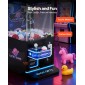 Μηχάνημα VEVOR Claw Crane, Παιχνιδομηχανή Arcade μεσαίου μεγέθους με Claw + Grabber Double Layer, Light & Sound, Toy Candy Grabber Prize Dispenser Toy αυτόματης πώλησης, για εμπορικούς οικιακούς κινηματογράφους, Μαύρο Μωβ