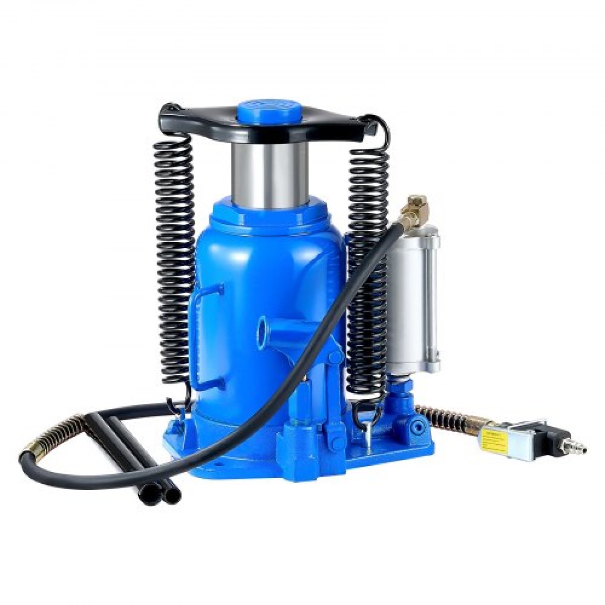VEVOR Air Hydraulic Bottle Jack, 32 Ton (70546,9 lbs) Χωρητικότητα, Εύρος ανύψωσης 255-415 mm, Πνευματικός/Χειροκίνητος συγκολλημένος γρύλος φιάλης βαρέως τύπου με αντλία για SUV, Pickup, Truck, RV, Car, Auto Repair, Blue