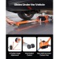 VEVOR Air Jack, 3 Ton Triple Bag Air Jack, Airbag με ράβδο στήριξης, ανύψωση έως 470 mm με ανυψωμένη στήλη & ρυθμιζόμενη λαβή, 1-6 s Fast Lifting Pneumatic για αυτοκίνητα, SUV, Pickup Trucks Επισκευή
