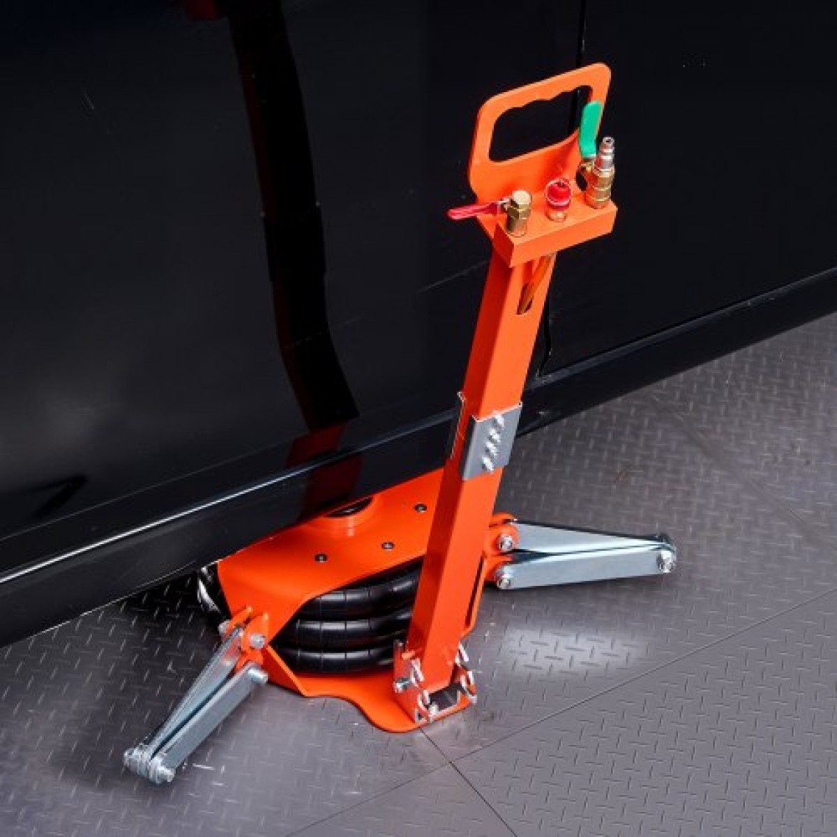 VEVOR Air Jack, 3 Ton Triple Bag Air Jack, Airbag με ράβδο στήριξης, ανύψωση έως 470 mm με ανυψωμένη στήλη & ρυθμιζόμενη λαβή, 1-6 s Fast Lifting Pneumatic για αυτοκίνητα, SUV, Pickup Trucks Επισκευή