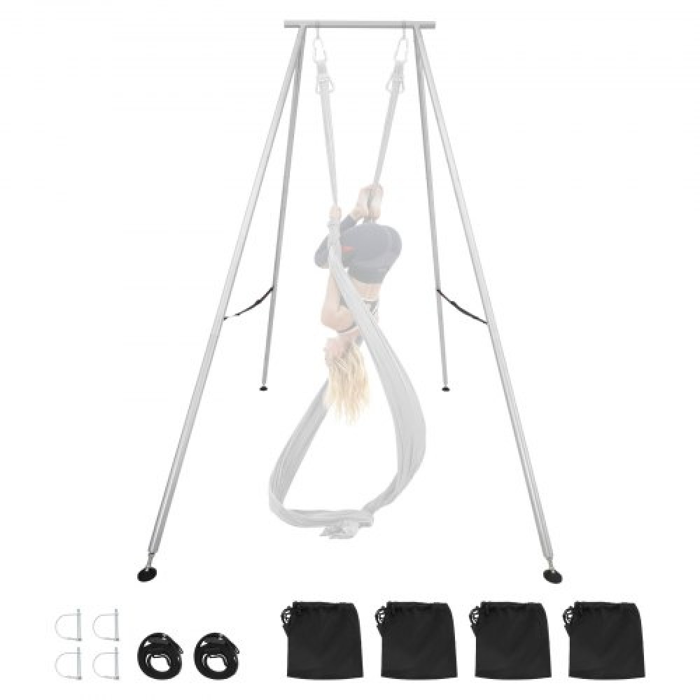 Πλαίσιο VEVOR Yoga Stand, Swing Stand μήκους 3m, Max 250 kg Load Triangular Structure Aerial Rig, Aerial Silk Stand για τους λάτρεις της γιόγκα, αντιολισθητική βάση, ελαφρύ, αποσπώμενο σχέδιο