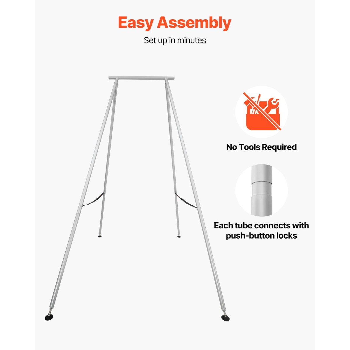 Πλαίσιο VEVOR Yoga Stand, Swing Stand μήκους 3m, Max 250 kg Load Triangular Structure Aerial Rig, Aerial Silk Stand για τους λάτρεις της γιόγκα, αντιολισθητική βάση, ελαφρύ, αποσπώμενο σχέδιο