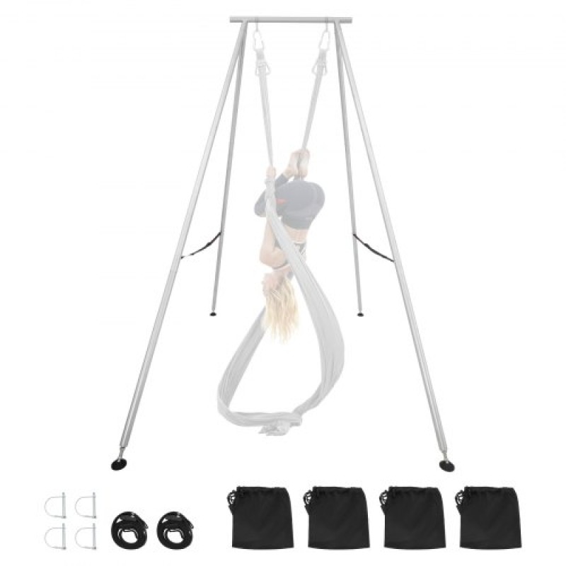 Πλαίσιο VEVOR Yoga Stand, Swing Stand μήκους 3m, Max 250 kg Load Triangular Structure Aerial Rig, Aerial Silk Stand για τους λάτρεις της γιόγκα, αντιολισθητική βάση, ελαφρύ, αποσπώμενο σχέδιο