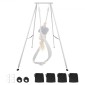 Πλαίσιο VEVOR Yoga Stand, Swing Stand μήκους 3m, Max 250 kg Load Triangular Structure Aerial Rig, Aerial Silk Stand για τους λάτρεις της γιόγκα, αντιολισθητική βάση, ελαφρύ, αποσπώμενο σχέδιο