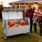 Ψησταριά VEVOR, ψηστιέρα ψησίματος 38W BBQ εξωτερικού χώρου, Ψητά σούβλας με κάρβουνο με χωρητικότητα 60 κιλών, ρόδες & ύψος 4 επιπέδων, κιτ ψησταριάς από ανοξείδωτο ατσάλι για κάμπινγκ σε υπαίθρια πάρτι
