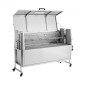 Ψησταριά VEVOR, ψηστιέρα ψησίματος 38W BBQ εξωτερικού χώρου, Ψητά σούβλας με κάρβουνο με χωρητικότητα 60 κιλών, ρόδες & ύψος 4 επιπέδων, κιτ ψησταριάς από ανοξείδωτο ατσάλι για κάμπινγκ σε υπαίθρια πάρτι