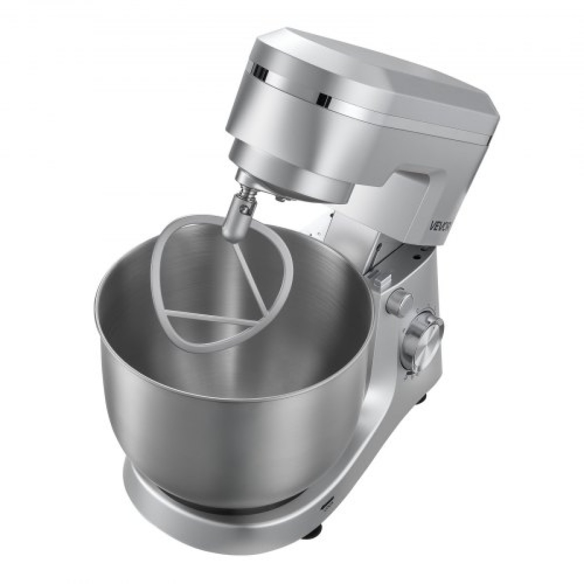 Βάση μίξερ VEVOR, Ηλεκτρικό μίξερ κουζίνας 4,2 L+5,7 L, Ζυμαρική 1500 W, Μίξερ τροφίμων με κλίση 10 ταχυτήτων με μπολ από ανοξείδωτο χάλυβα, γάντζο ζύμης, σύρμα, χτυπητήρι, για ψήσιμο, ανάμειξη, χτύπημα και ζύμωμα
