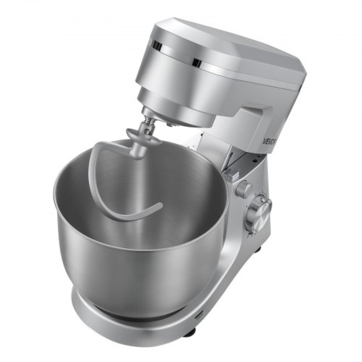 Βάση μίξερ VEVOR, Ηλεκτρικό μίξερ κουζίνας 4,2 L+5,7 L, Ζυμαρική 1500 W, Μίξερ τροφίμων με κλίση 10 ταχυτήτων με μπολ από ανοξείδωτο χάλυβα, γάντζο ζύμης, σύρμα, χτυπητήρι, για ψήσιμο, ανάμειξη, χτύπημα και ζύμωμα