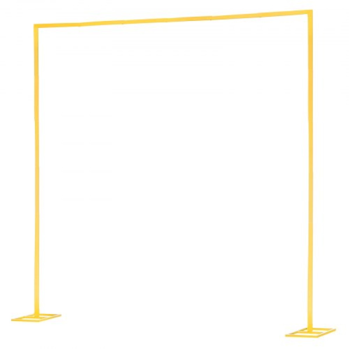 Βάση σκηνικού VEVOR Arch, 2,4 x 2,4 m, Σταθερή κατασκευή, Εύκολη συναρμολόγηση, Τετράγωνη χρυσή μεταλλική αψίδα για σκηνικό για γάμους, πάρτι γενεθλίων, αποφοίτηση, γιορτή και διακόσμηση τελετών